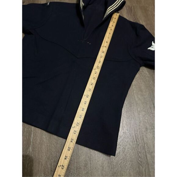 Vintage Military Wool USS Ranger Enlisted Top and Pants Navy Wool Wide Leg Sz 30 - Picture 15 of 15